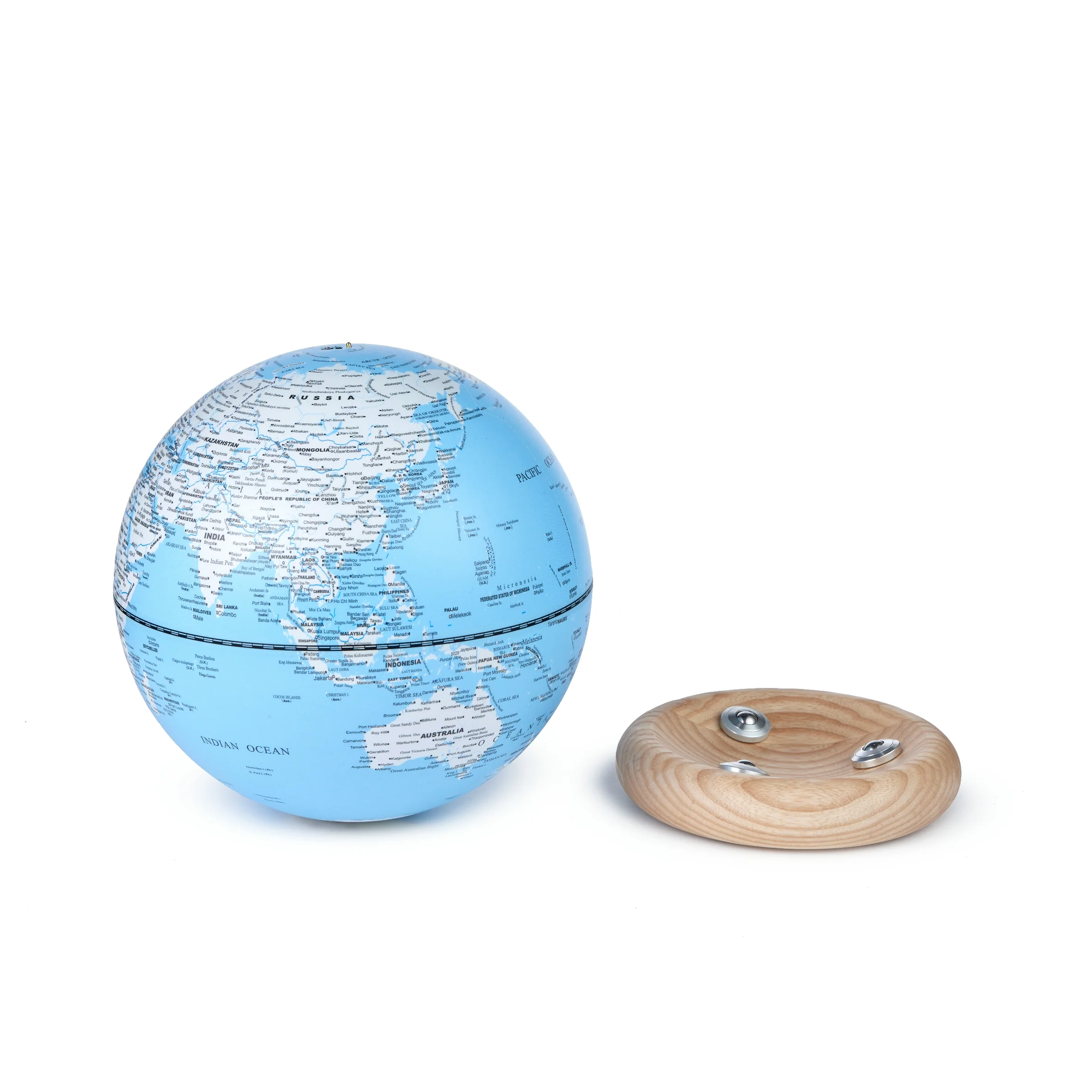 Gingko Design Mini Atlas Globe Lamp - Sky Blue - Image 5