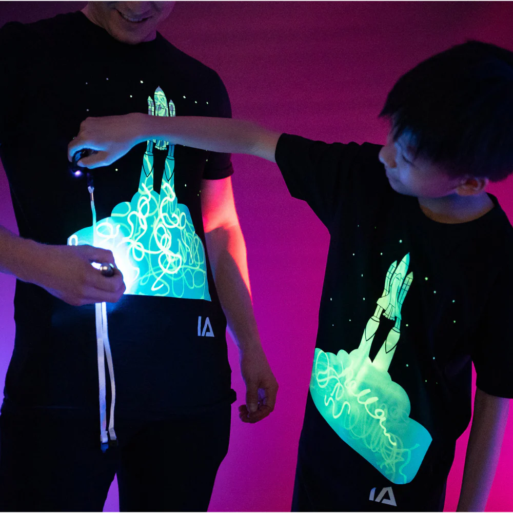 Interactive Glow In The Dark Rocket T-shirt - Image 3