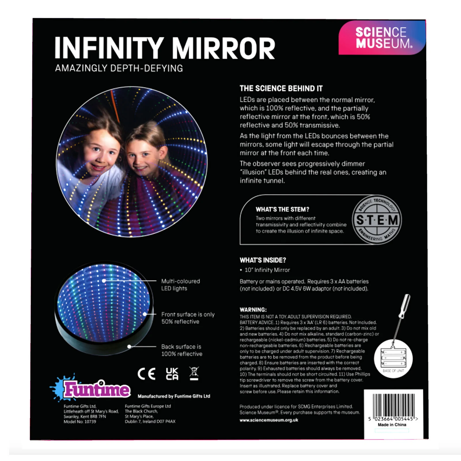 Science Museum Light Up Infinity Mirror - Image 5