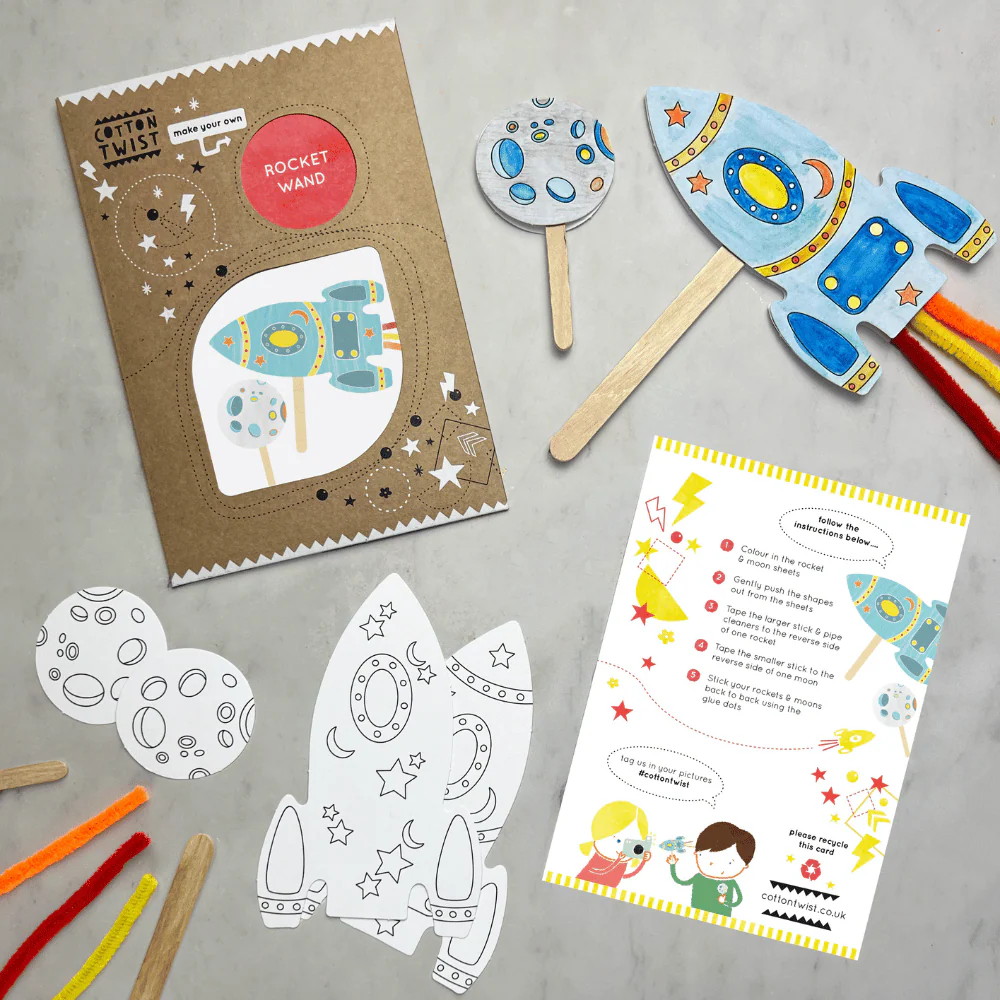 Make Your Own Rocket Craft Kit Set of 3 - Image 5
