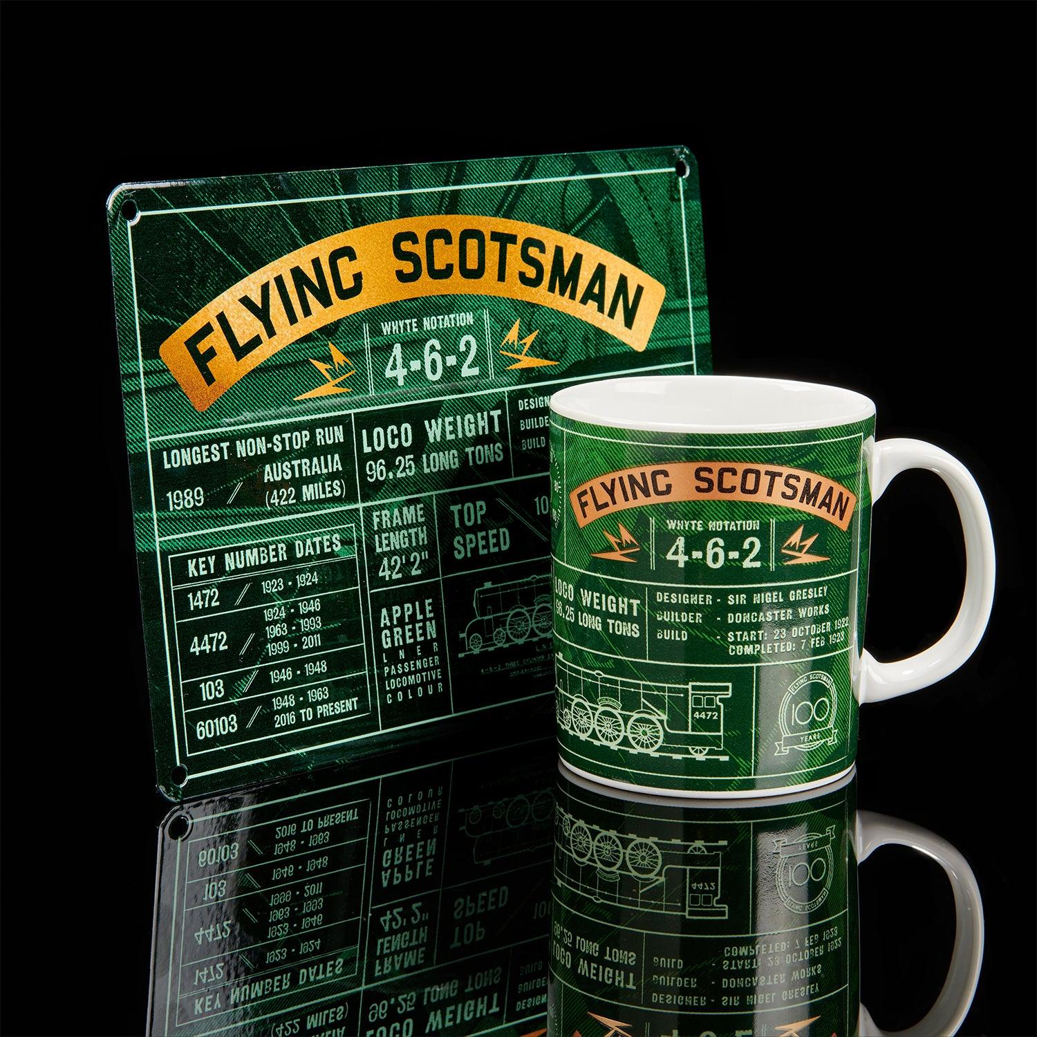 National Railway Museum Flying Scotsman Fact File Metal Sign - Image 3