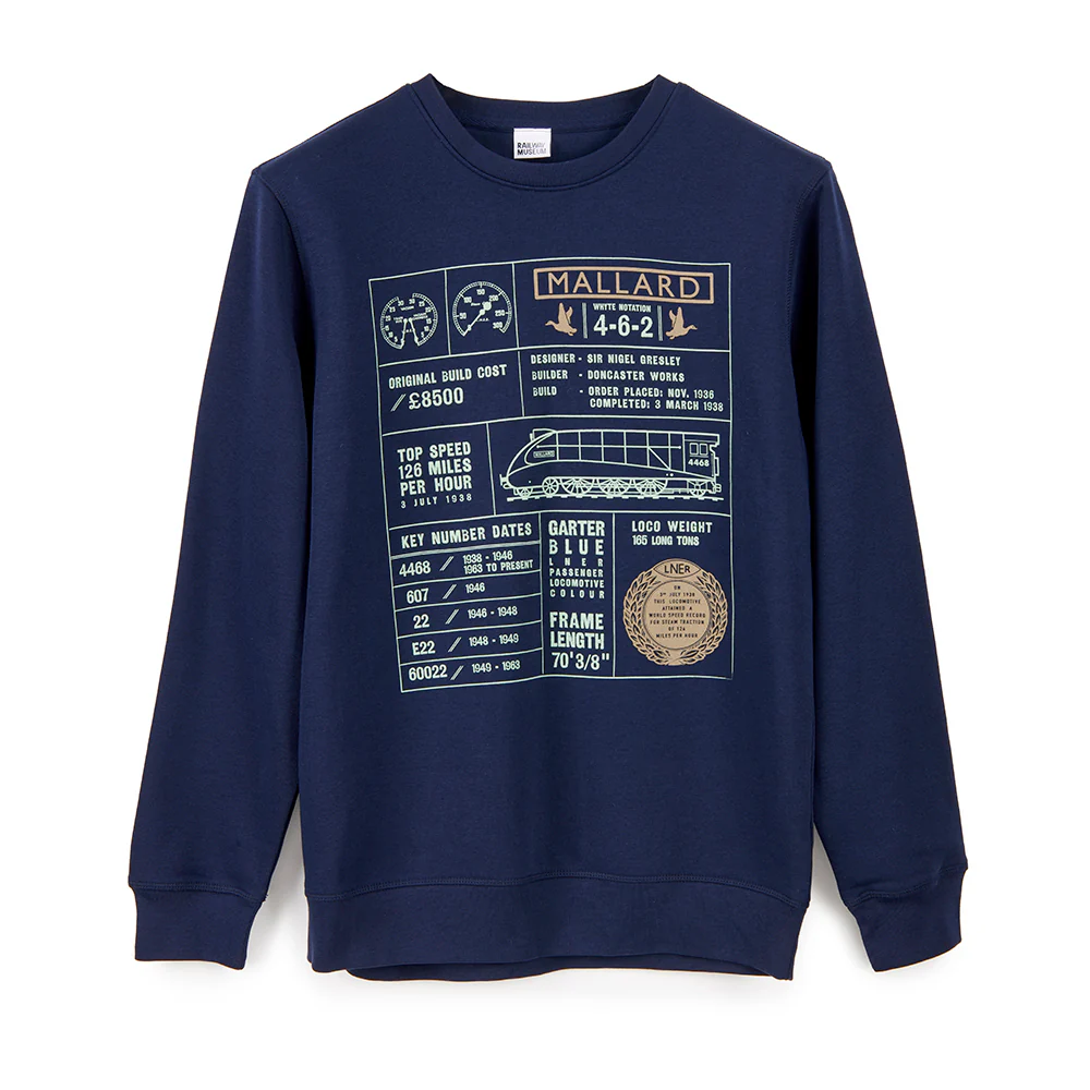 National Railway Museum Mallard Fact File Sweatshirt