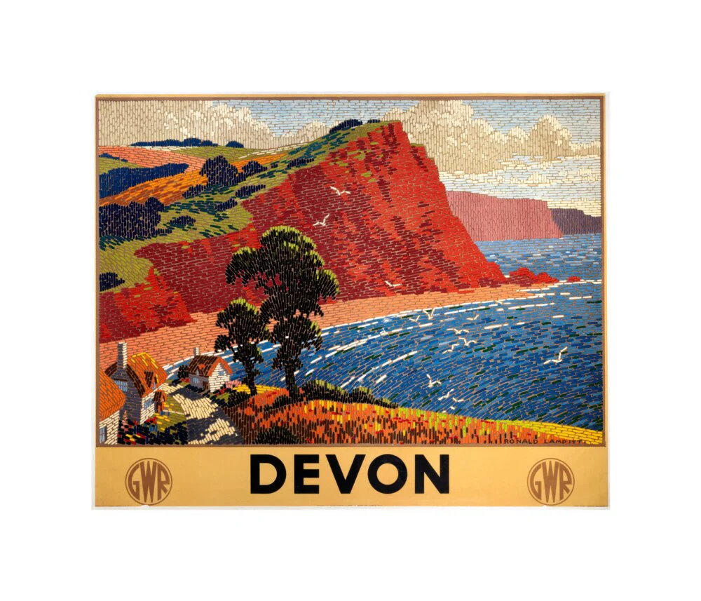 'Devon', GWR poster, 1936. - Image 27