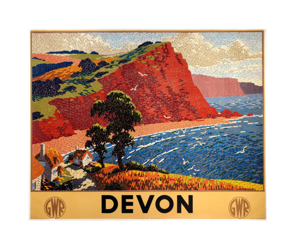 'Devon', GWR poster, 1936. - Image 28