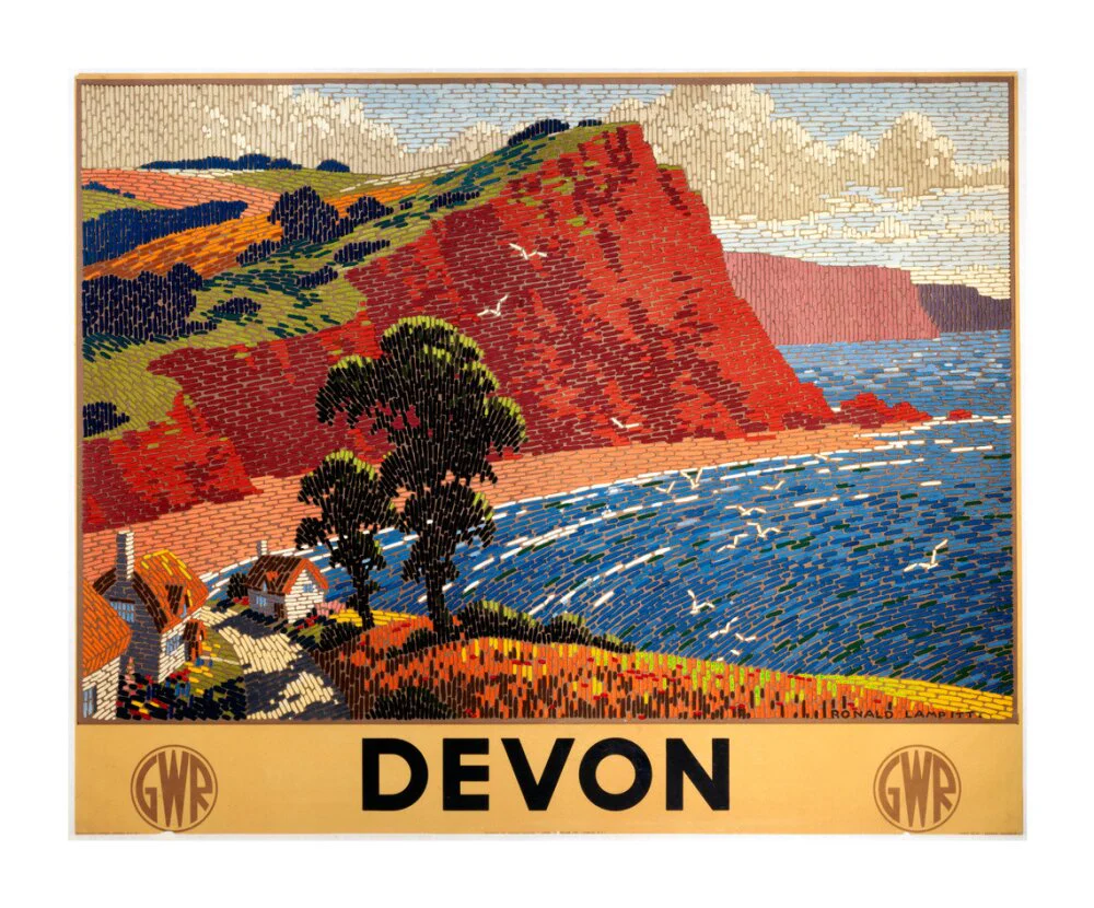 'Devon', GWR poster, 1936. - Image 30