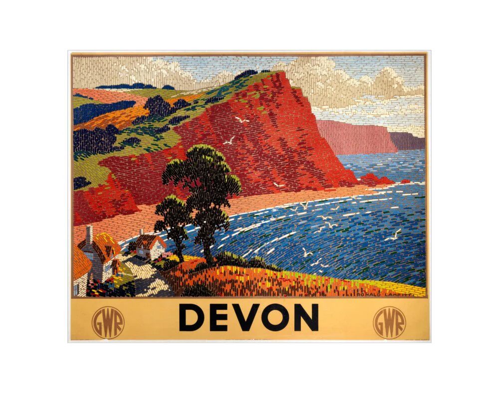 'Devon', GWR poster, 1936. - Image 35