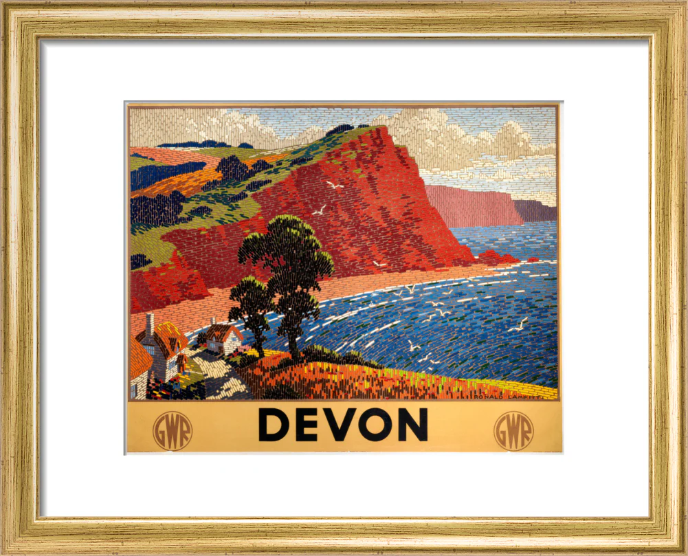 'Devon', GWR poster, 1936. - Image 5