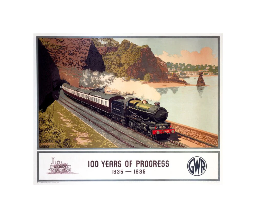 '100 Years of Progress, 1835-1935', GWR poster, 1935. - Image 27