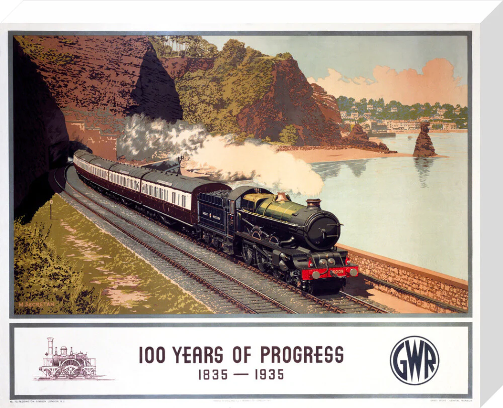 '100 Years of Progress, 1835-1935', GWR poster, 1935. - Image 32