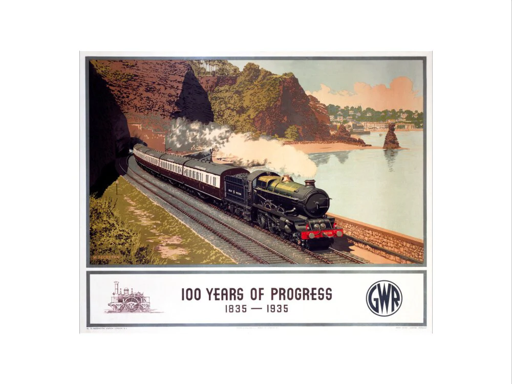 '100 Years of Progress, 1835-1935', GWR poster, 1935. - Image 45