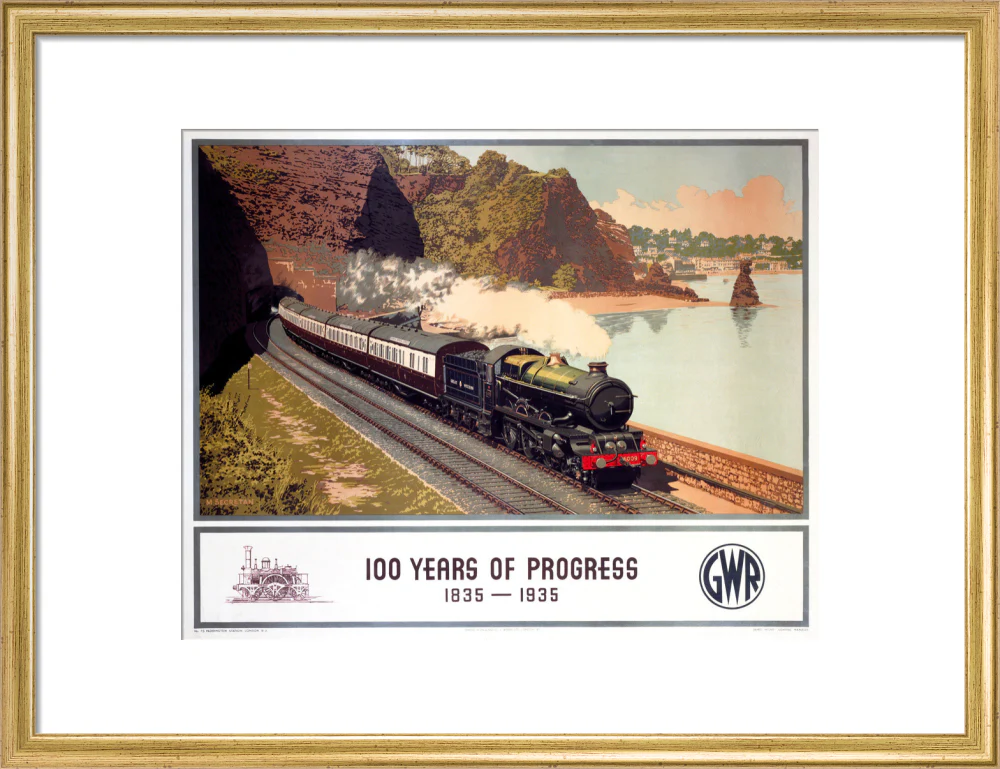 '100 Years of Progress, 1835-1935', GWR poster, 1935. - Image 48