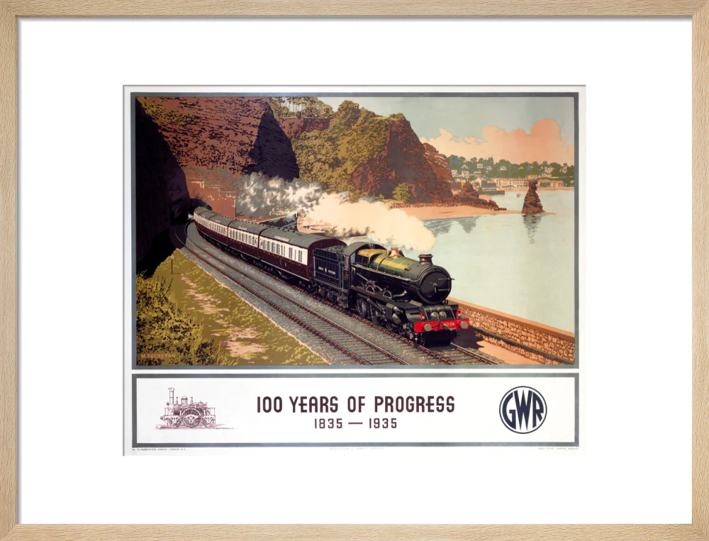 '100 Years of Progress, 1835-1935', GWR poster, 1935. - Image 49