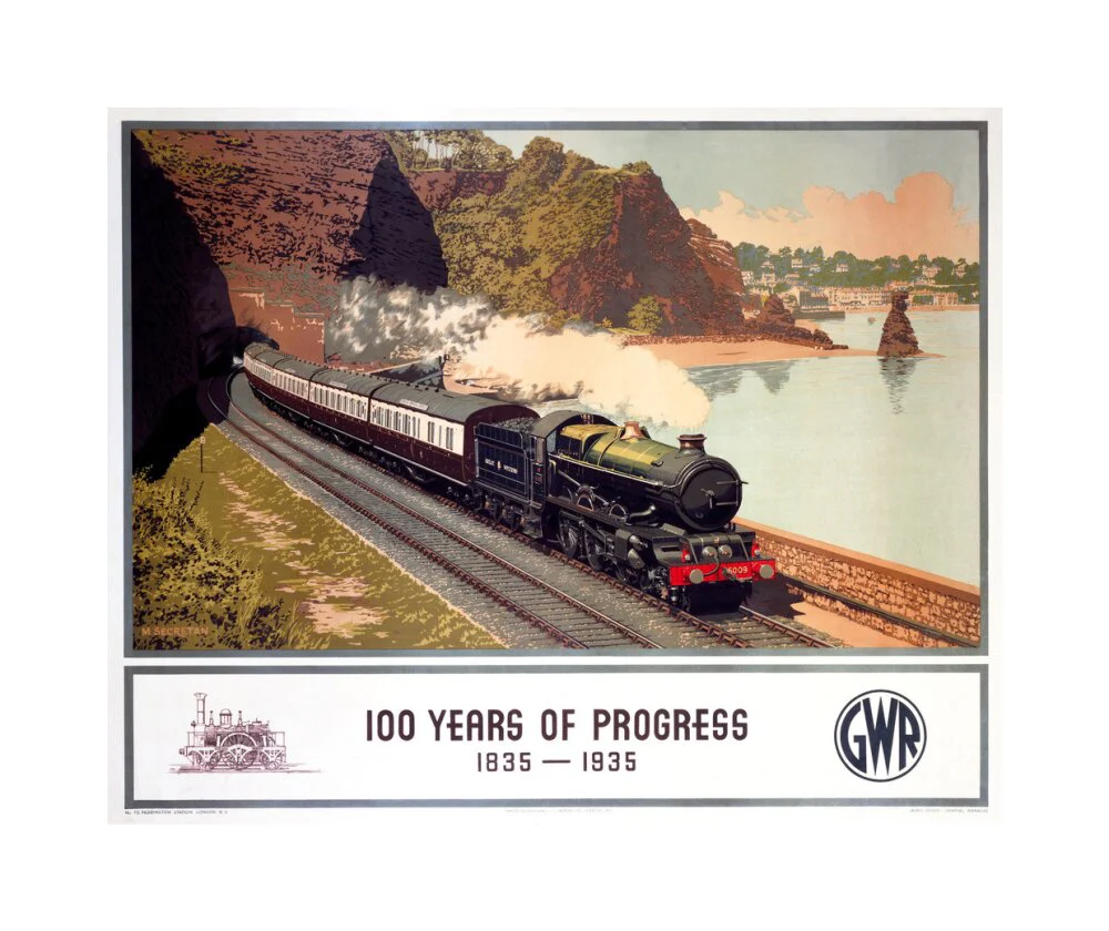 '100 Years of Progress, 1835-1935', GWR poster, 1935. - Image 61