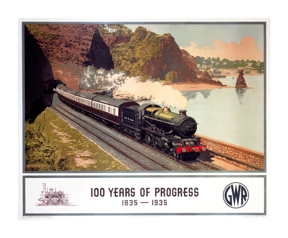 '100 Years of Progress, 1835-1935', GWR poster, 1935. - Image 63