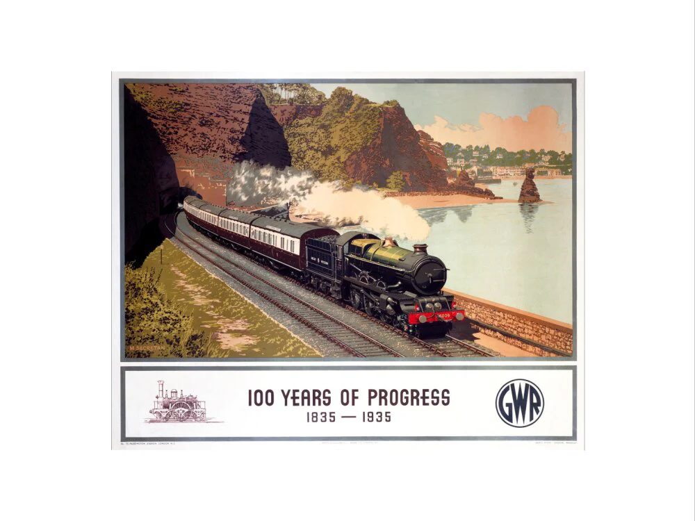 '100 Years of Progress, 1835-1935', GWR poster, 1935. - Image 88
