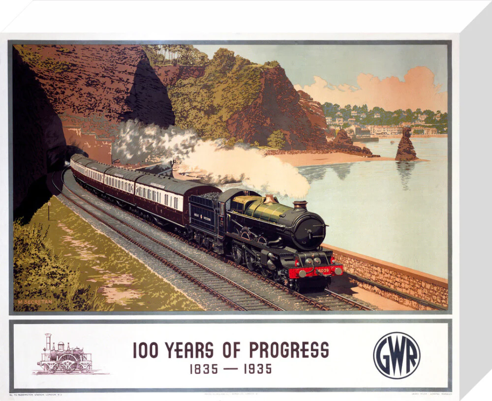 '100 Years of Progress, 1835-1935', GWR poster, 1935. - Image 97