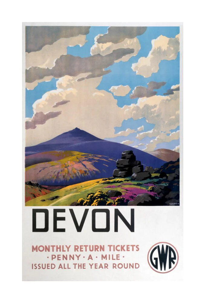 'Devon' GWR poster, 1937. - Image 62