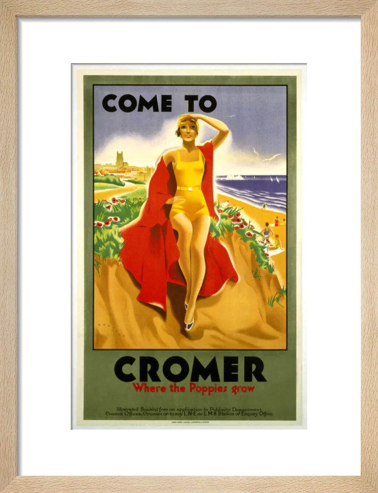 'Come to Cromer, Where the Poppies Grow', LMS/LNER poster, 1923-1947. - Image 11
