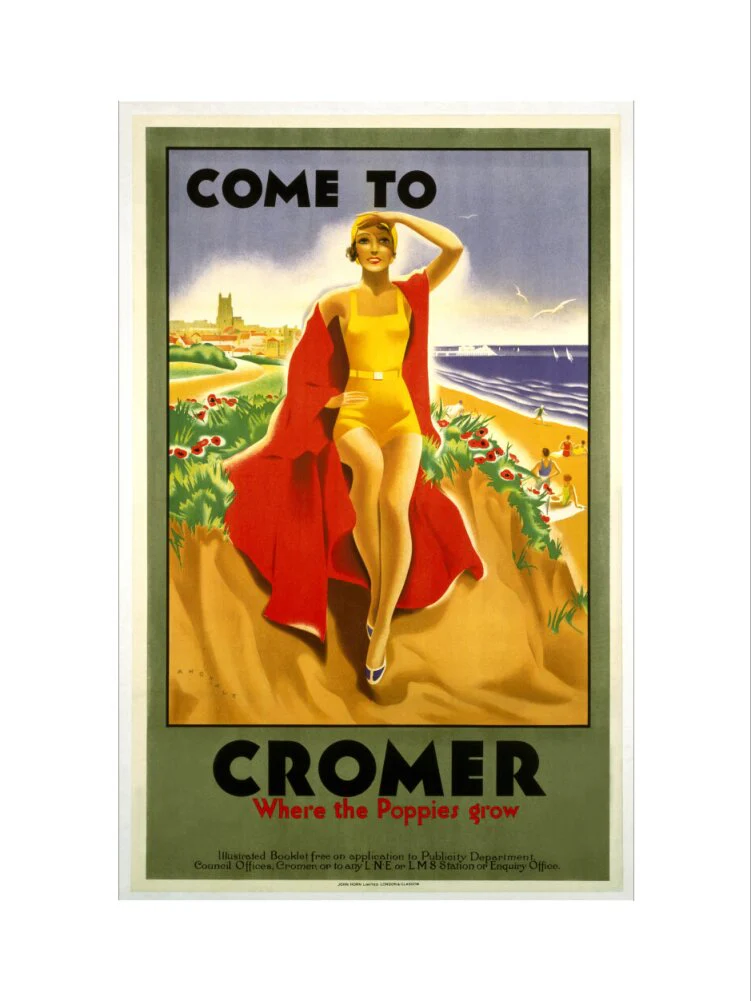 'Come to Cromer, Where the Poppies Grow', LMS/LNER poster, 1923-1947. - Image 12
