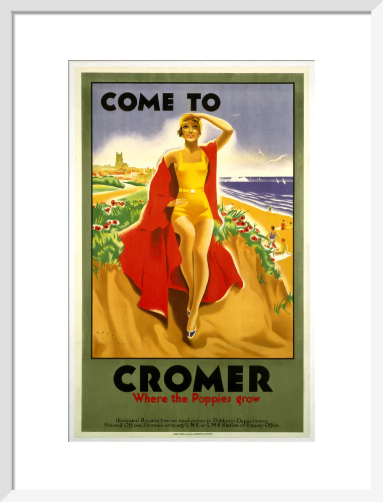 'Come to Cromer, Where the Poppies Grow', LMS/LNER poster, 1923-1947. - Image 14