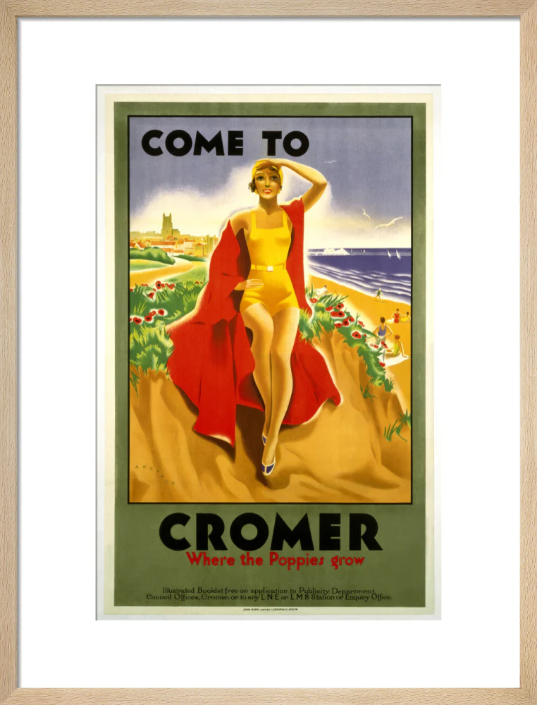 'Come to Cromer, Where the Poppies Grow', LMS/LNER poster, 1923-1947. - Image 16