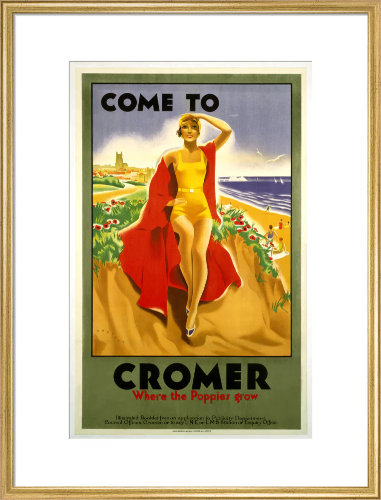 'Come to Cromer, Where the Poppies Grow', LMS/LNER poster, 1923-1947. - Image 20