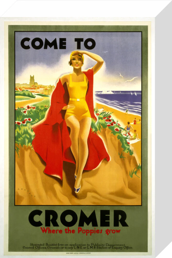 'Come to Cromer, Where the Poppies Grow', LMS/LNER poster, 1923-1947. - Image 31