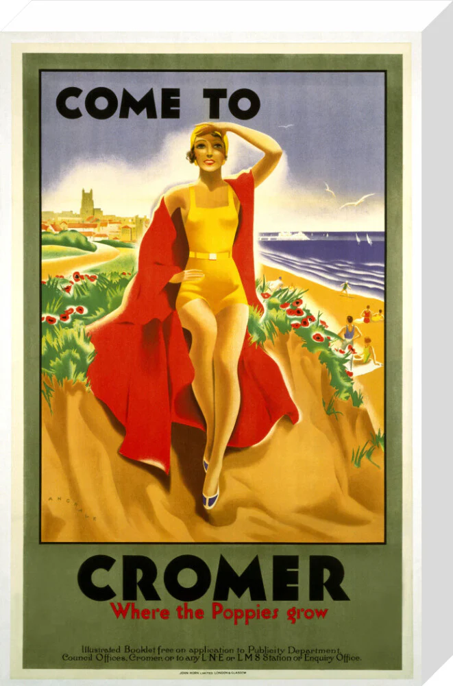 'Come to Cromer, Where the Poppies Grow', LMS/LNER poster, 1923-1947. - Image 32