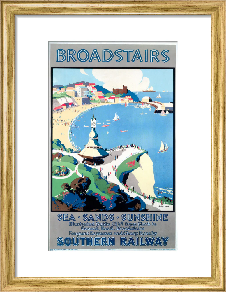'Broadstairs; Sea, Sands, Sunshine', SR poster, 1929. - Image 10