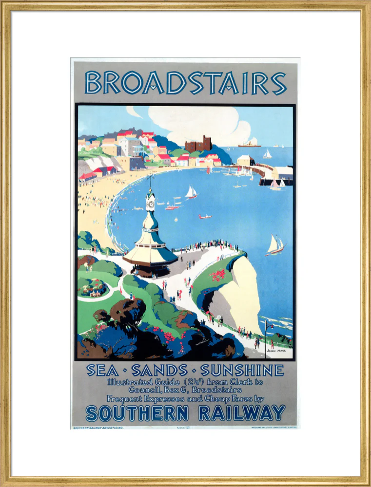 'Broadstairs; Sea, Sands, Sunshine', SR poster, 1929. - Image 25