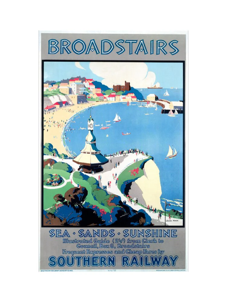 'Broadstairs; Sea, Sands, Sunshine', SR poster, 1929. - Image 45