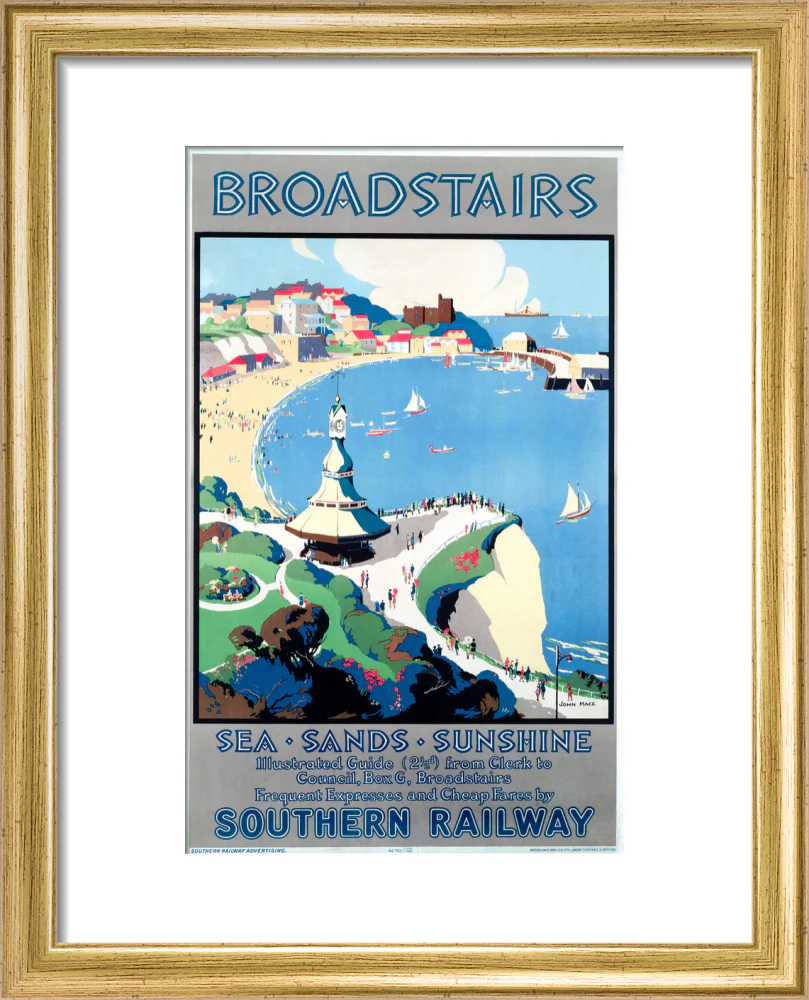 'Broadstairs; Sea, Sands, Sunshine', SR poster, 1929. - Image 5