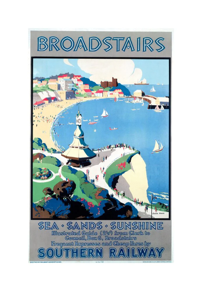 'Broadstairs; Sea, Sands, Sunshine', SR poster, 1929. - Image 61
