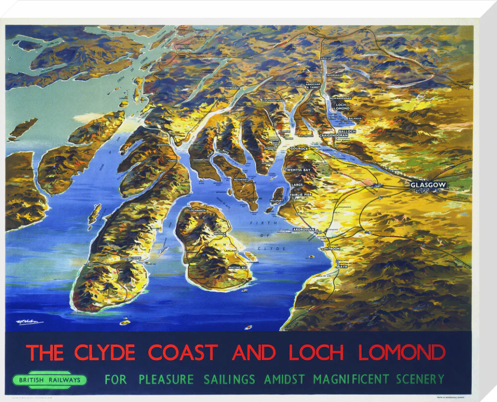 'The Clyde Coast and Loch Lomond', BR poster, 1955. - Image 33