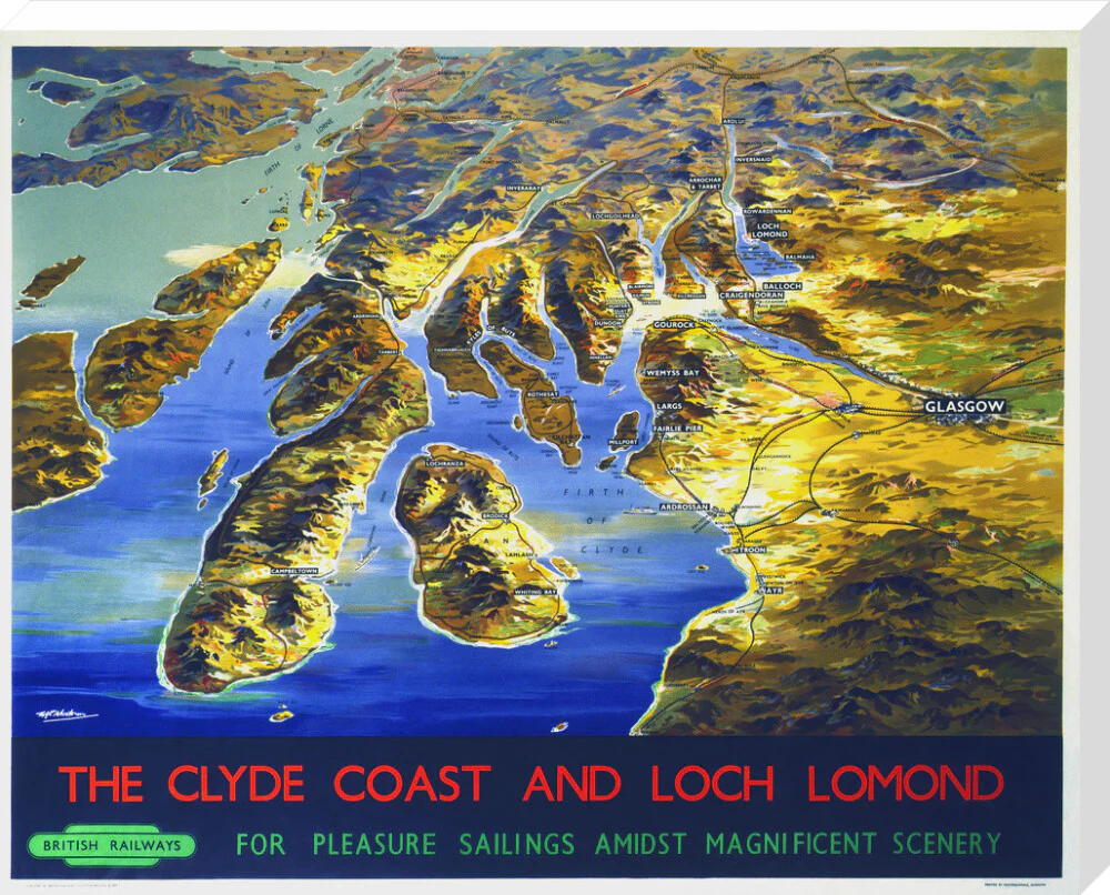 'The Clyde Coast and Loch Lomond', BR poster, 1955. - Image 34