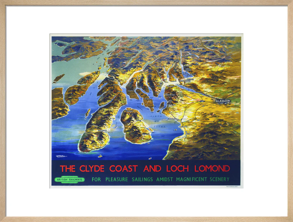 'The Clyde Coast and Loch Lomond', BR poster, 1955. - Image 54