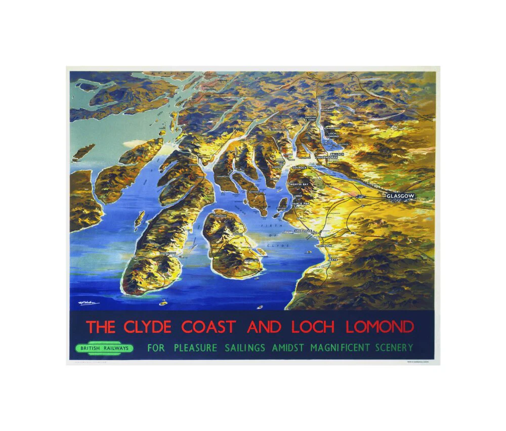 'The Clyde Coast and Loch Lomond', BR poster, 1955. - Image 60