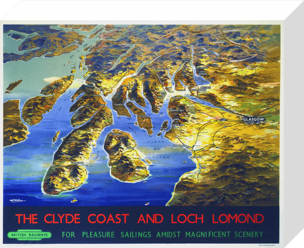 'The Clyde Coast and Loch Lomond', BR poster, 1955. - Image 64