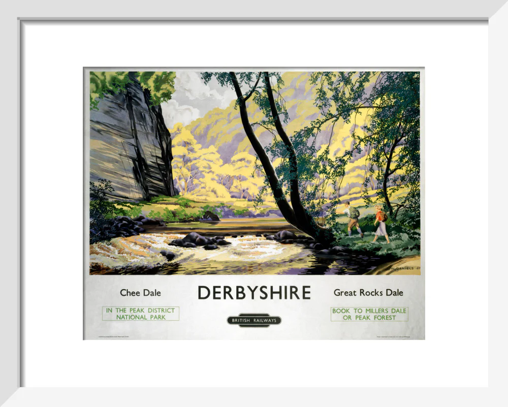 'Derbyshire - Chee Dale and Great Rocks Dale' BR (LMR) poster, c 1950s. - Image 37