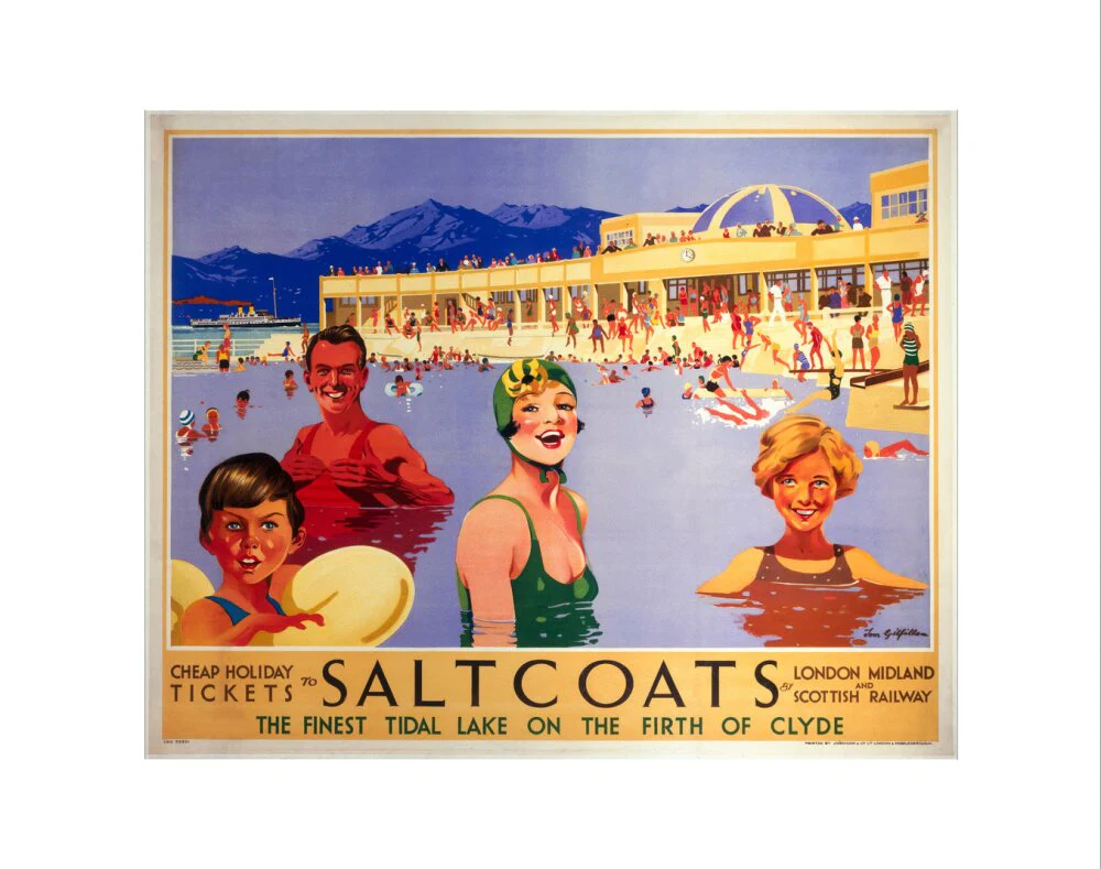 'Saltcoats', LMS poster, 1935. - Image 2