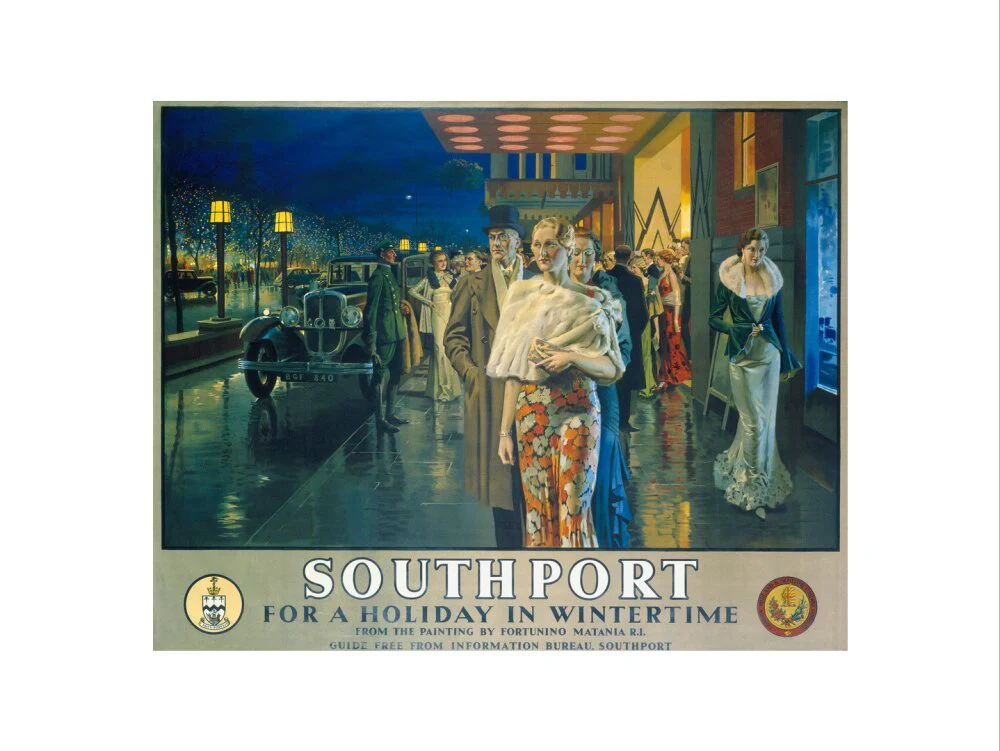 'Southport, For a Holiday In Wintertime', LMS poster, 1925. - Image 17