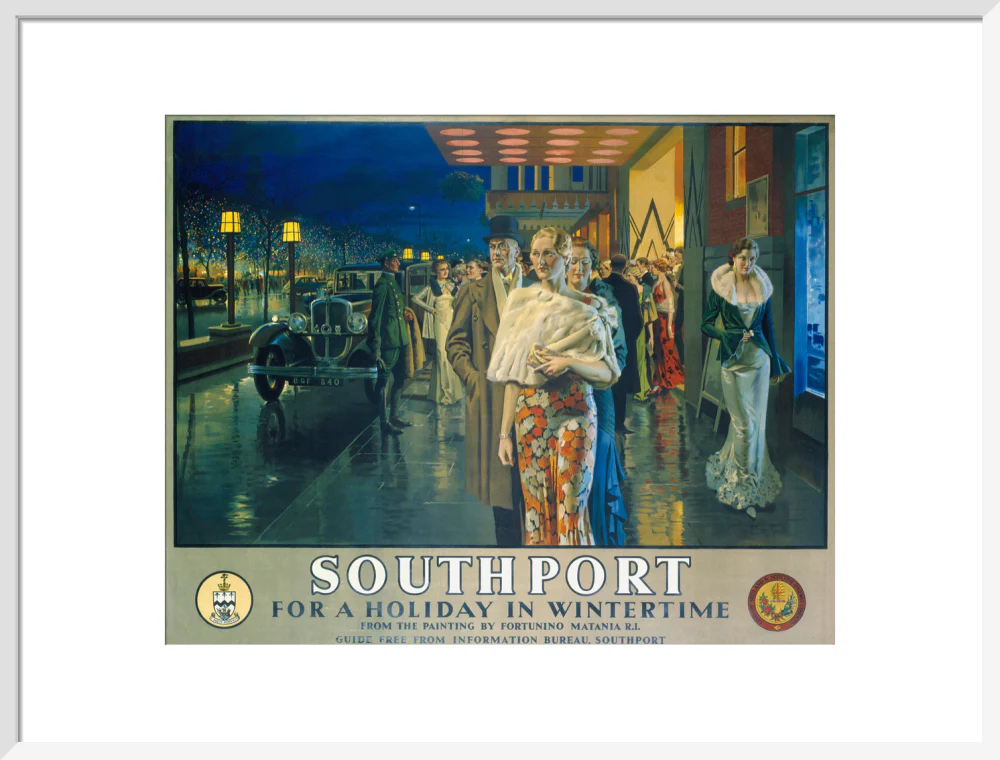 'Southport, For a Holiday In Wintertime', LMS poster, 1925. - Image 19