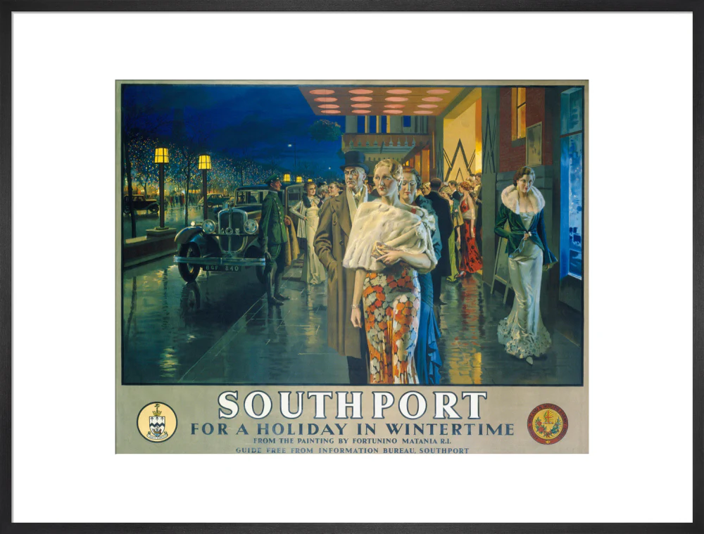 'Southport, For a Holiday In Wintertime', LMS poster, 1925. - Image 23