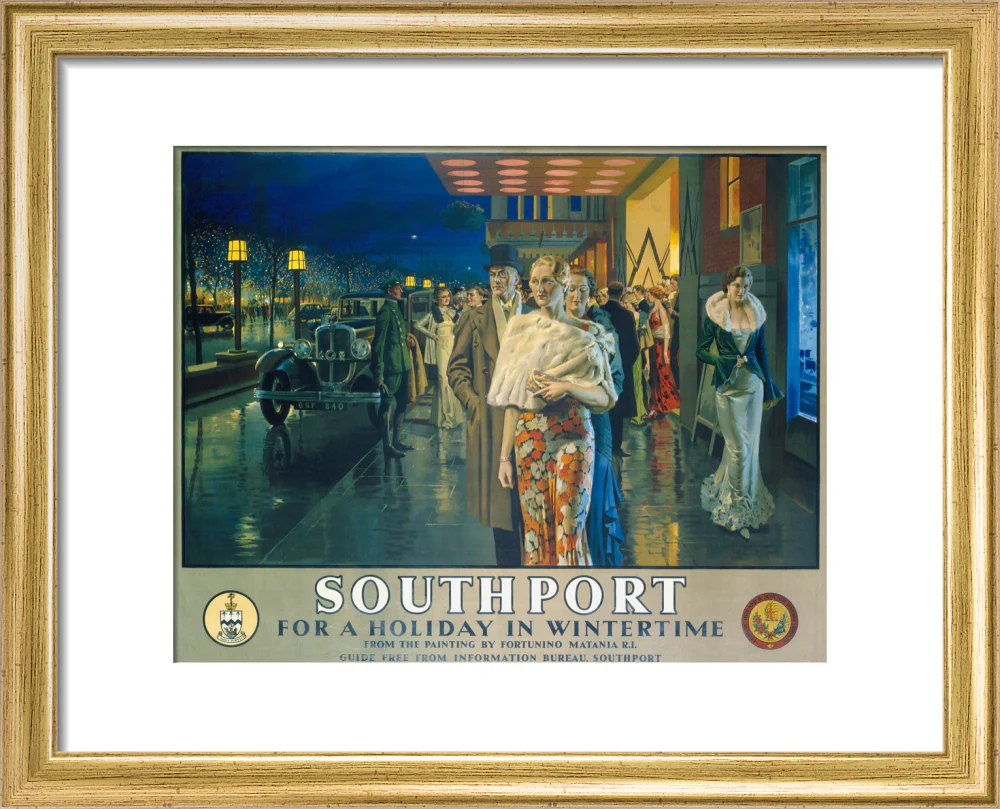 'Southport, For a Holiday In Wintertime', LMS poster, 1925. - Image 38
