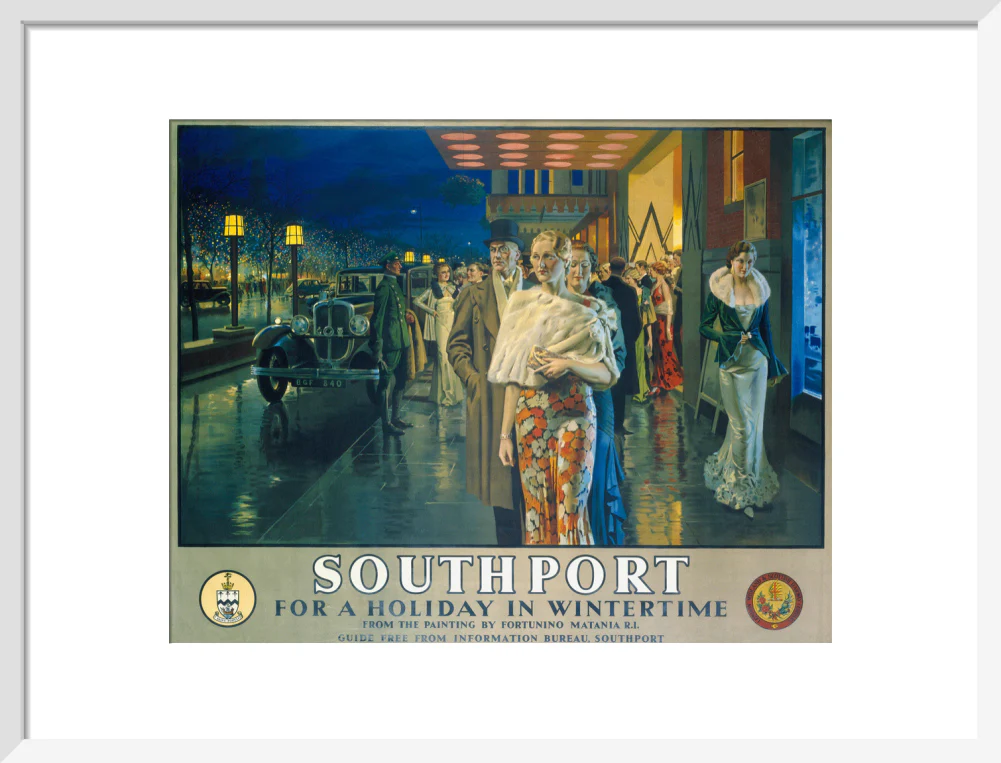 'Southport, For a Holiday In Wintertime', LMS poster, 1925. - Image 47