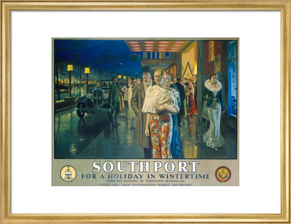 'Southport, For a Holiday In Wintertime', LMS poster, 1925. - Image 48