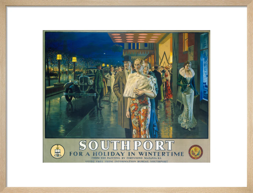 'Southport, For a Holiday In Wintertime', LMS poster, 1925. - Image 49