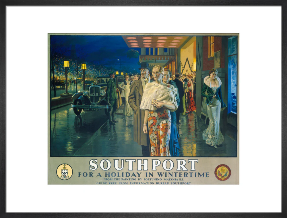 'Southport, For a Holiday In Wintertime', LMS poster, 1925. - Image 51