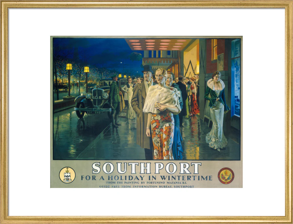 'Southport, For a Holiday In Wintertime', LMS poster, 1925. - Image 53