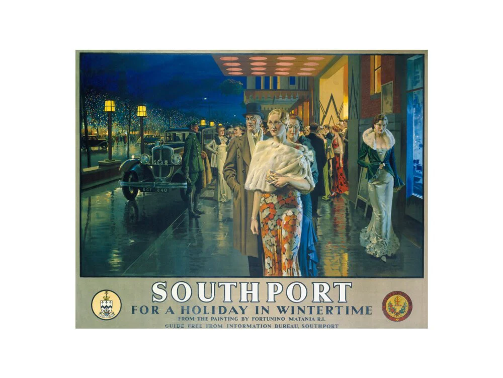 'Southport, For a Holiday In Wintertime', LMS poster, 1925. - Image 55